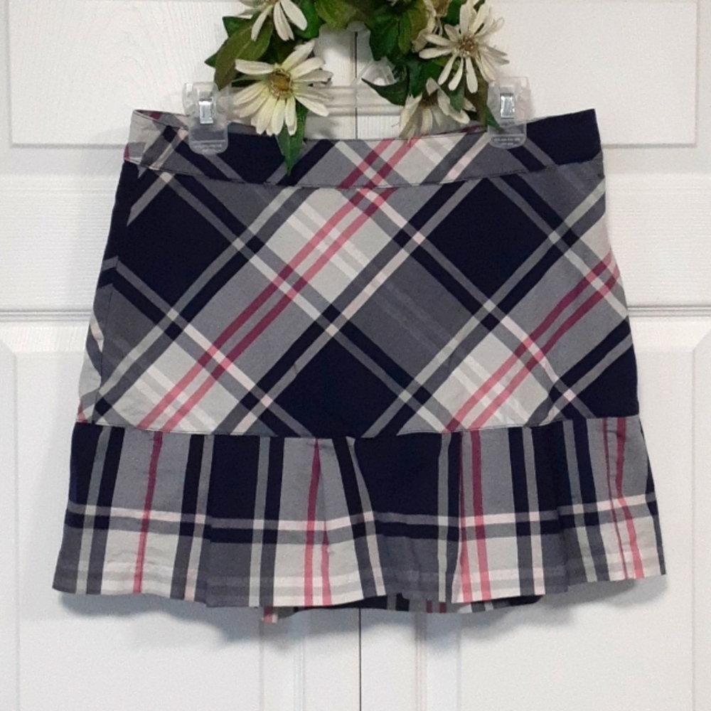 Lady Hagen plaid skort